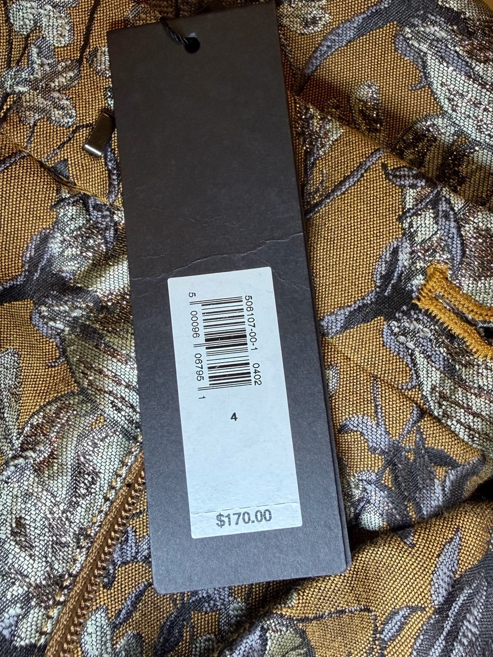 Banana Republic's Eclat Wide-Leg Brocade Pant Golds Size 4 NWT Brand New - Picture 11 of 16